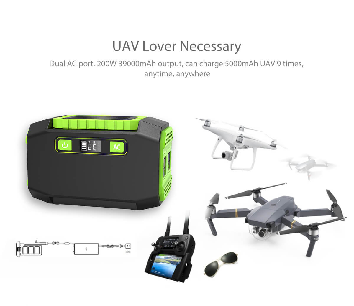 Portable Power Station for UAV