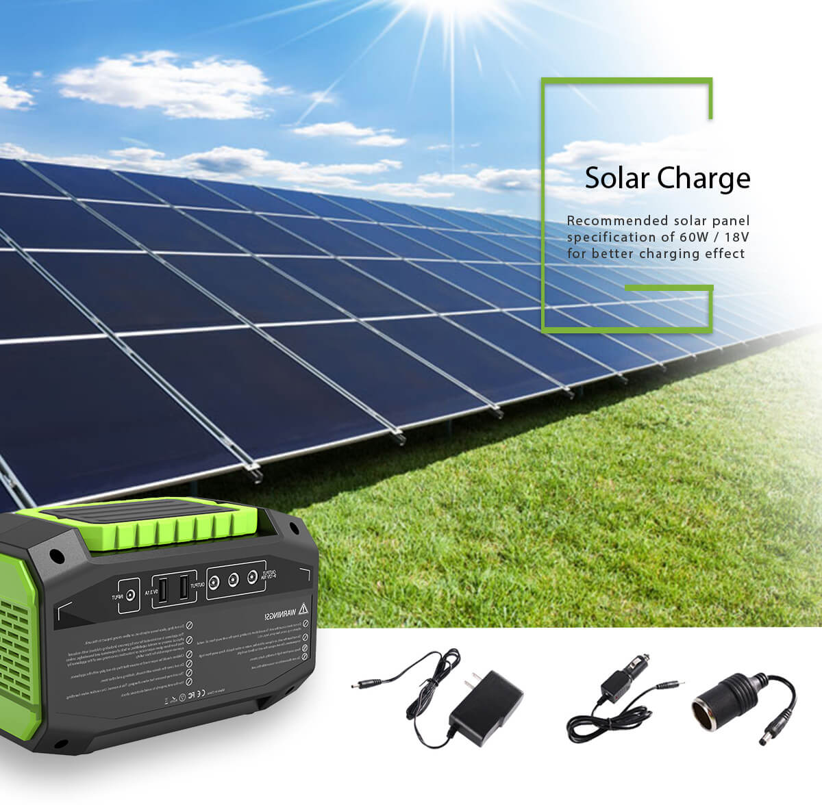 solar charge Portable Power Station