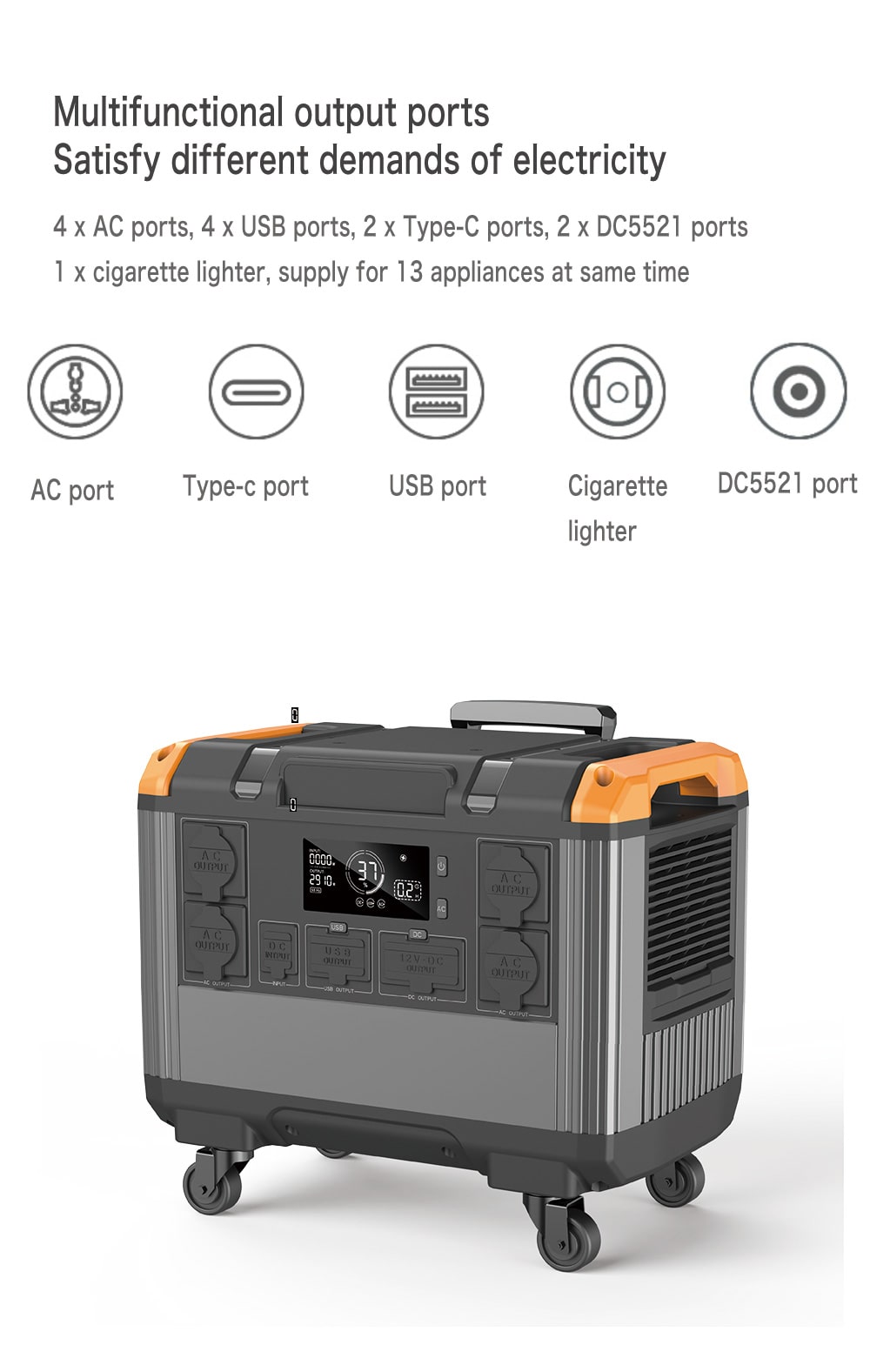 battery-powered generator for home 3000w