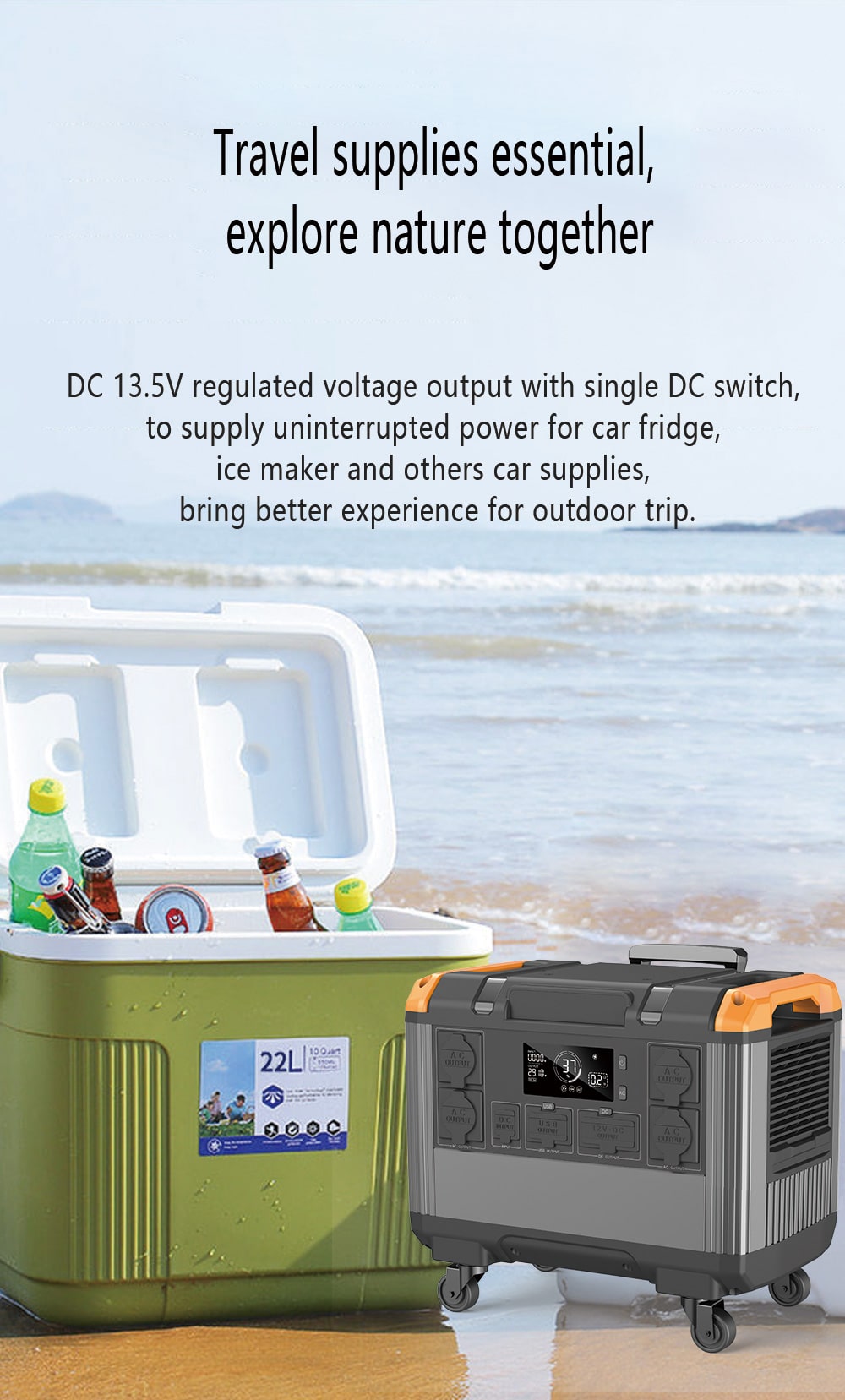 battery-powered generator for home 3000w for car fridge