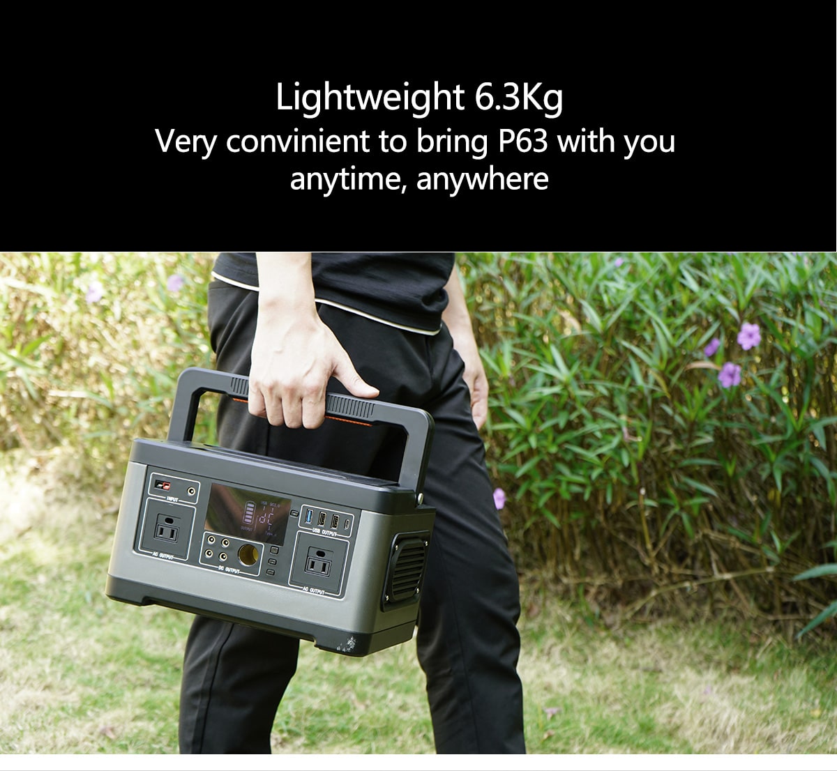 lightweight portable solar power station 500w detail